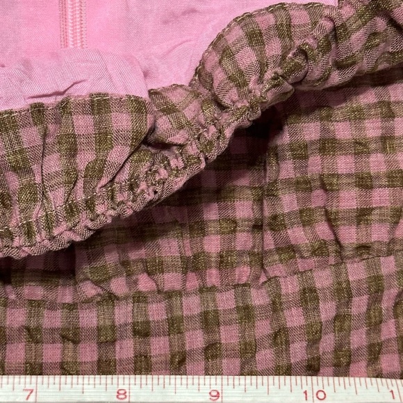 NWT MINKPINK Audie Gingham Mini Dress Sz Medium (US 6) Long Sleeve - Picture 12 of 12